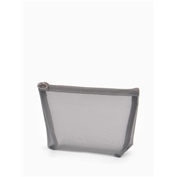 Косметичка Classic, сетка, на молнии, серая