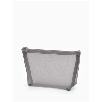 Косметичка Classic, сетка, на молнии, серая