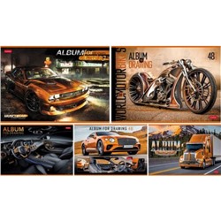 Альбом для рисования 48л "АВТО" (079731) Хатбер