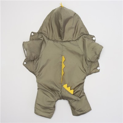 Комбинезон с подкладом «Дракоша», размер 2XL (ДС 45, ОГ 55 см, вес 14-17 кг), хаки