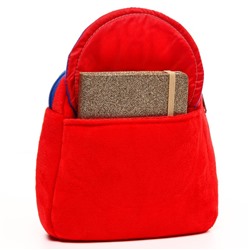 Рюкзак детский для мальчика плюшевый на молнии, с карманом, 19×22 см «Оптимус Прайм», Трансформеры