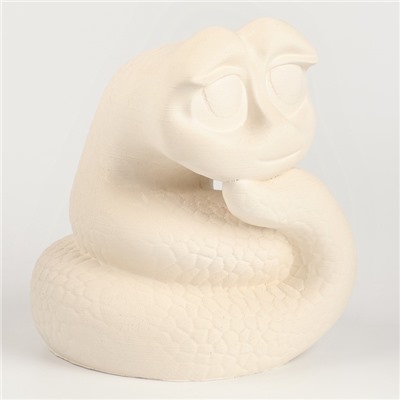 Копилка - раскраска из гипса на новый год «Милая змея», набор для творчества