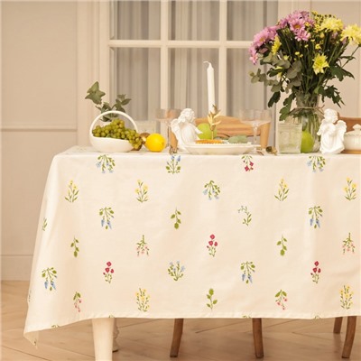 Скатерть «Этель. Цветочек», 146×220±2 см, саржа 190 г/м², 100% хлопок