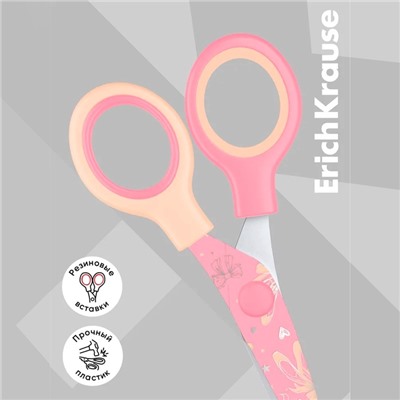 Ножницы детские 13 см ErichKrause "Junior Decor Pointes" с принтом на лезвиях, блистер