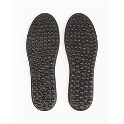 Стельки массажные, универсальные, размер 36-40, 25.5 см, пара, чёрные