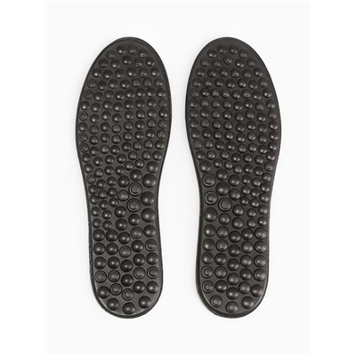 Стельки массажные, универсальные, размер 36-40, 25.5 см, пара, чёрные