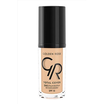 Крем-консилер тональный для лица GR Total Cover 2in1 Foundation & Concealer - 002 2в1 КОСМЕТИКА ИЗ ТУРЦИИ, 1097206