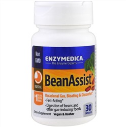 Enzymedica, BeanAssist, 30 капсул