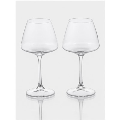 Бокалы для белого вина Corvus, 350 мл, набор 2 шт., стекло, прозрачные