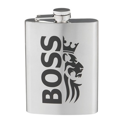 Фляжка BOSS, нержавеющая сталь, 240 мл, 8 oz