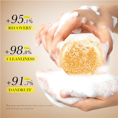 (ЗАМЯТА КОРОБОЧКА) Твердый шампунь с экстрактом имбиря SADOER Ginger Extract Solid Shampoo, 60 гр.