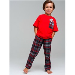 Комплект для мальчиков: брюки текстильные, фуфайка трикотажная (футболка)