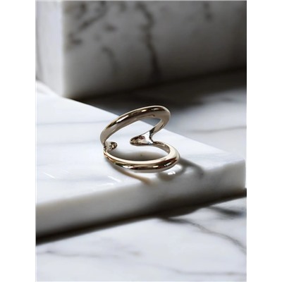 Кольцо с белым серебрением