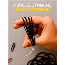 Банковская резинка 60 мм, deVENTE.Total Black 200 г, черные