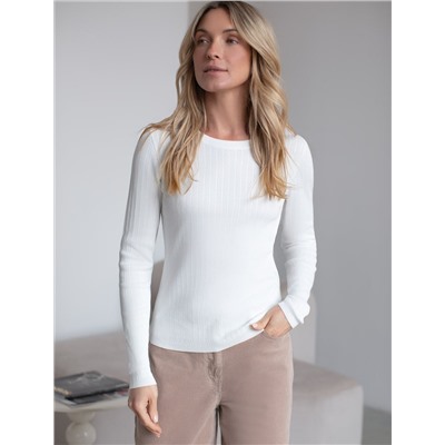 Джемпер тонкой вязки из вискозы с нейлоном