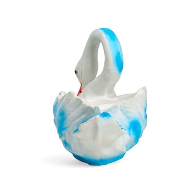 Декоративное кашпо для цветов «Лебедь», 750 мл, 32×16×23 см, гипс