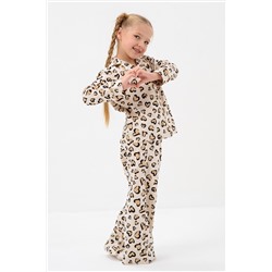 Пижама Плюша кант для девочки подростка со штанами и рубашкой