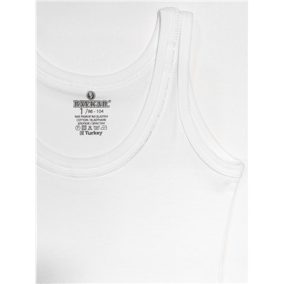 4540-01 Майка для девочек белая (BAYKAR)