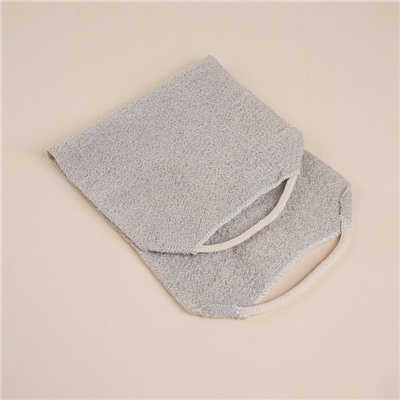 Мочалка - лента массажная SL Home «Ортика», хлопок, 48×21 см, бежевая