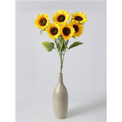 Цветы искусственные «Куст подсолнухов», h=87 см, d=16 см
