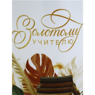 Кружка чайная керамическая «Золотому учителю», 320 мл