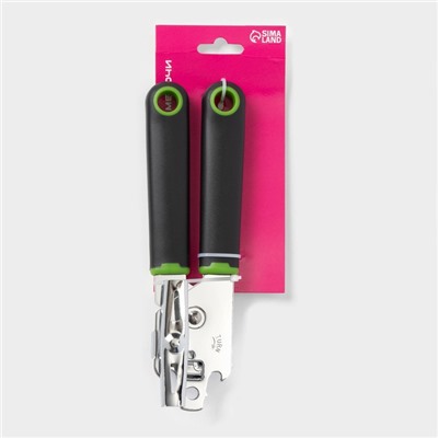 Нож консервный Доляна Lime, 20×5 см, чёрный