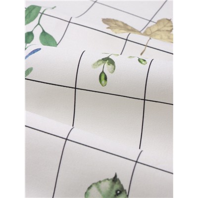 Дорожка на стол «Этель» Flora, 40×149 см, 100% хлопок, саржа 190 г/м², белая