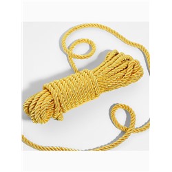 Шнур витой, d=8 мм, 10±1 м, цвет золотой