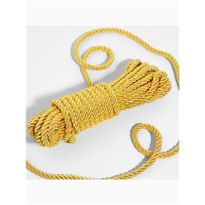 Шнур витой, d=8 мм, 10±1 м, цвет золотой