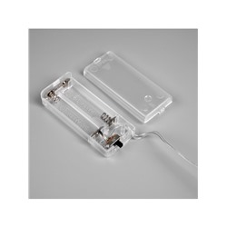 Ёлочная игрушка светодиодная «Сияние», 27×11 см, 12 LED, от батареек ААх2, свечение тёплое белое