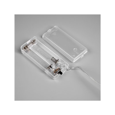 Ёлочная игрушка светодиодная «Сияние», 27×11 см, 12 LED, от батареек ААх2, свечение тёплое белое