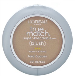 L'Oreal, Румяна True Match Super-Blendable Blush, оттенок W1-2 «Чистый мед», 6 г