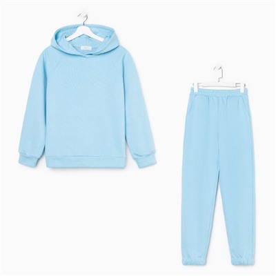Костюм женский (толстовка, брюки) MIST, размер 40-42, голубой