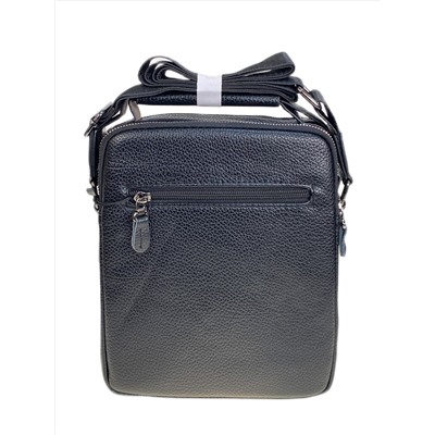 Сумка мужская из искусственной кожи, цвет черный