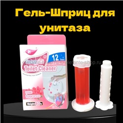 Таблетки для унитаза гель-шприц с ароматом Розы