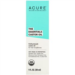 Acure, The Essentials, касторовое масло, 30 мл (1 жидк. унция)