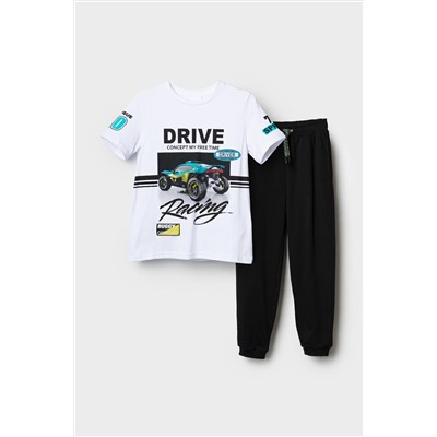 Комплект трикотажный для мальчиков: фуфайка (футболка), брюки PLAYTODAY, 1239843