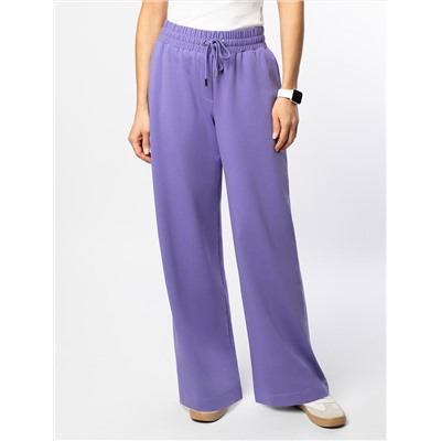 Прямые брюки из тонкого премиального футера с эластаном