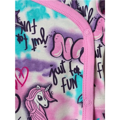 Боди детское трикотажное для девочек, 2 шт в комплекте