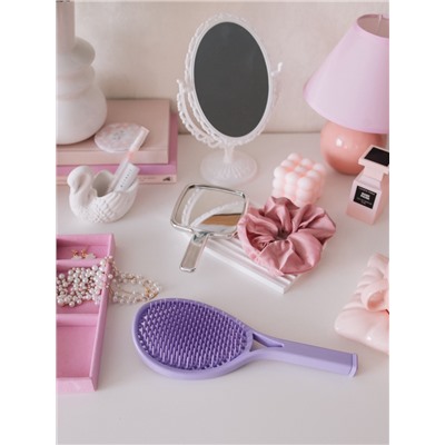 Расчёска для сушки волос, массажная, 24×10 см, фиолетовая