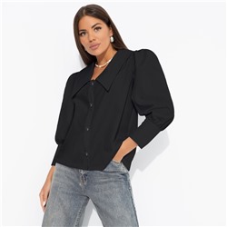 Блуза из хлопка, На пике успеха (черная)