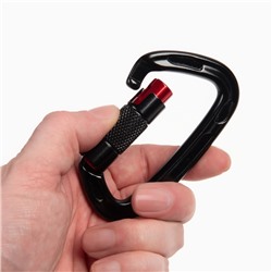 Карабин с байонетной муфтой, 10×6 см, 24 KN, чёрный