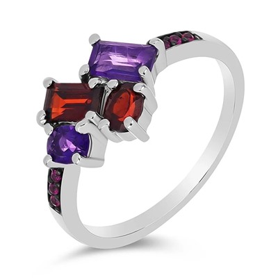 Кольцо, аметист , гранат , нанорубин, Стимул