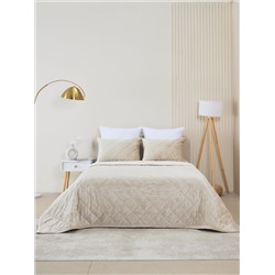 Набор покрывало и чехлы на подушку - Кристалл, цвет кремовый