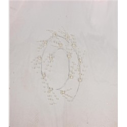 Ветка декоративная стеклярус 140 см / DM603-16 /уп 60/320/жемчуг