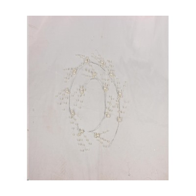 Ветка декоративная стеклярус 140 см / DM603-16 /уп 60/320/жемчуг