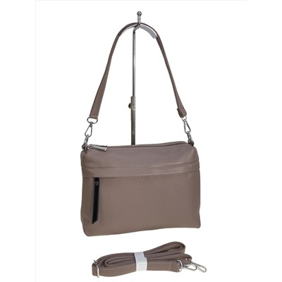 Женская сумка из искусственной кожи, цвет темная пудра