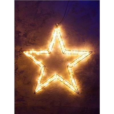 УЦЕНКА Фигура подвесная световая FROSTY "Звездочка", 57х57х2, 200 LED, 220V, Т/БЕЛЫЙ