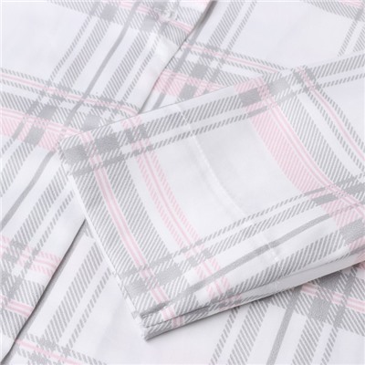 Пижама женская (рубашка, брюки) KAFTAN «Клетка», размер 40-42