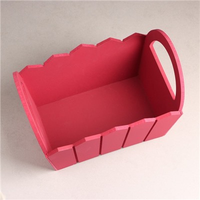 Подарочный ящик «Мария», 25×16×17 см, МДФ, бордовый